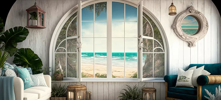 Interior Half-round Windows in San Carlos, CA